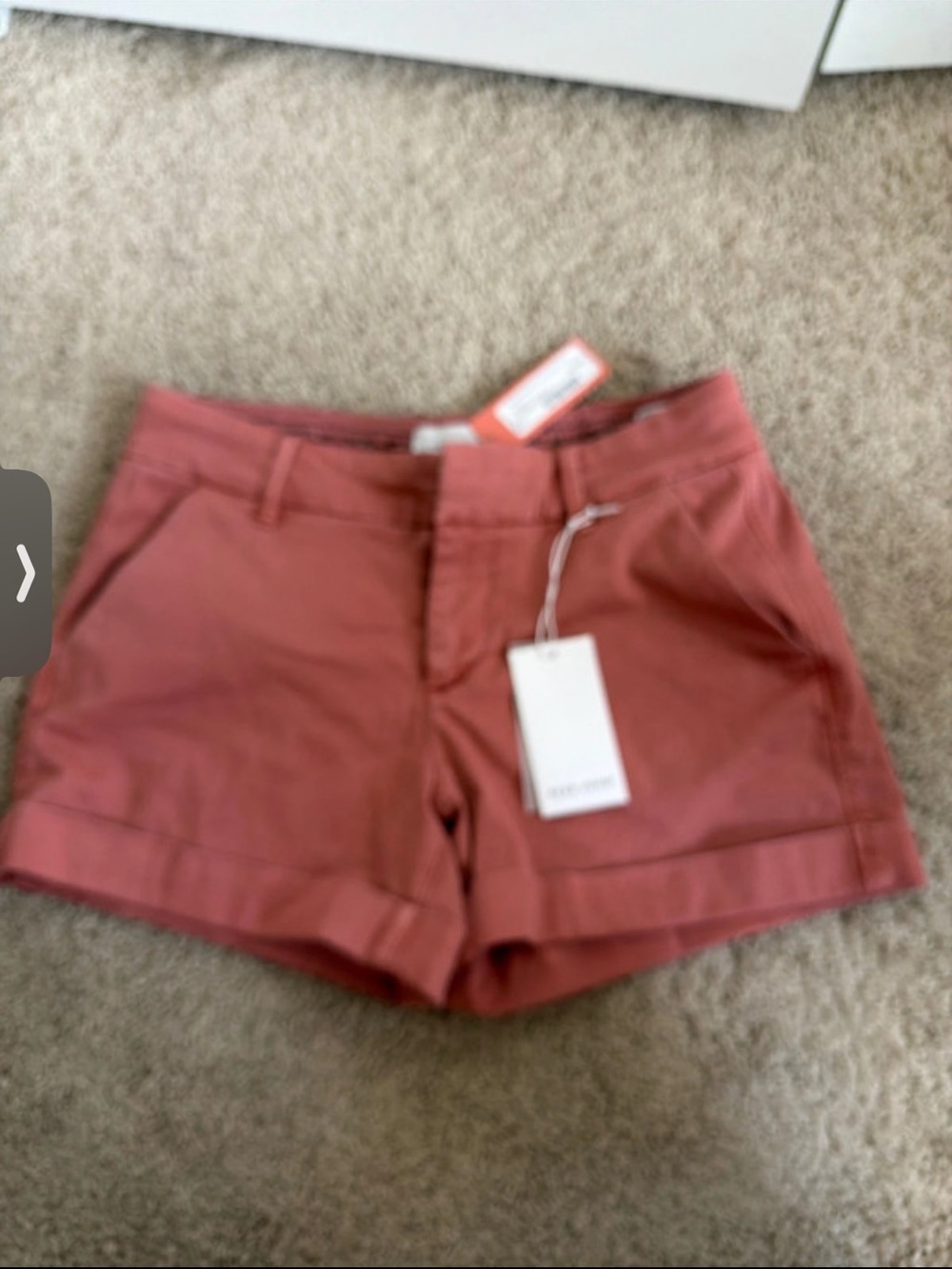 NWT Dear John Rust Rolled-Hem Bermuda North Hampton Shorts 29/8/
